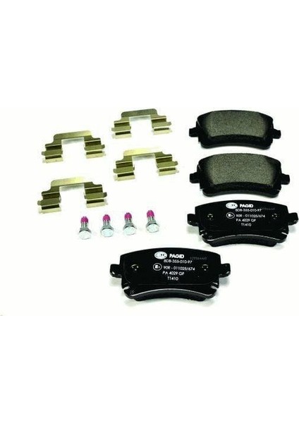 8DB355010-971 | Fren Balatası Audi, Vw A4 (8e2, B6) , A4 (8ec, B7) , A4 Avant (8e5, B6) , A4 Avant (8ed, B7) , A4 Conver