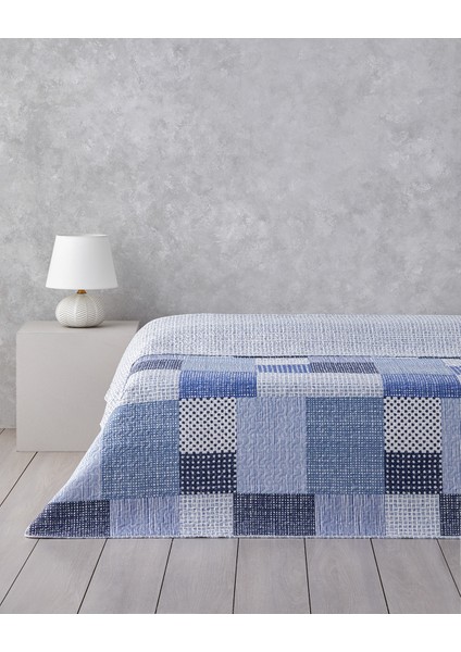 Harlem Çift Kişilik Çok Amaçlı Örtü 200 x 220 cm Lacivert