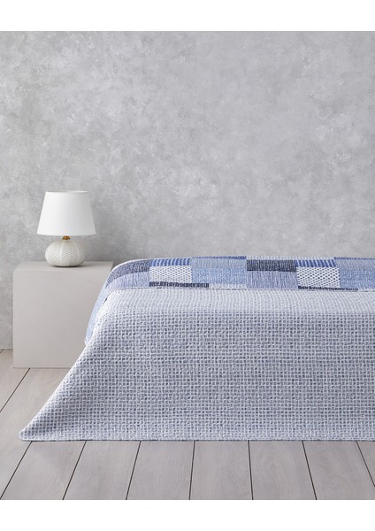 Harlem Çift Kişilik Çok Amaçlı Örtü 200 x 220 cm Lacivert