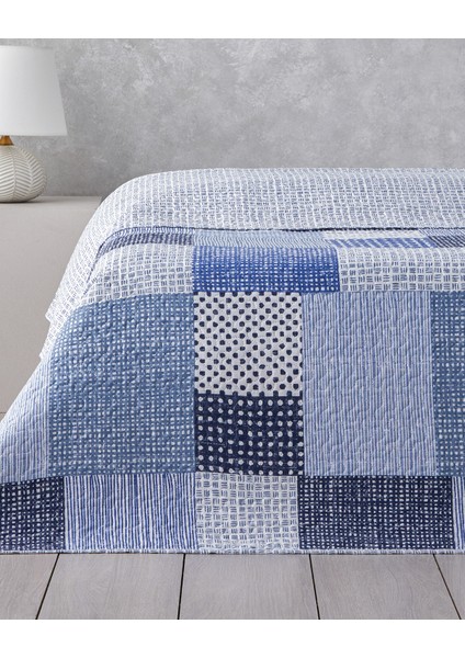 Harlem Çift Kişilik Çok Amaçlı Örtü 200 x 220 cm Lacivert