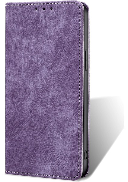Infinix Smart 6 Mor Için Rfıd Pu Telefon Kılıfı (Yurt Dışından)