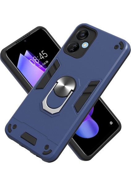 Tecno Spark 9t Global/kh6 Mavi Için 2'si 1 Arada Zırh Kılıfı (Yurt Dışından)