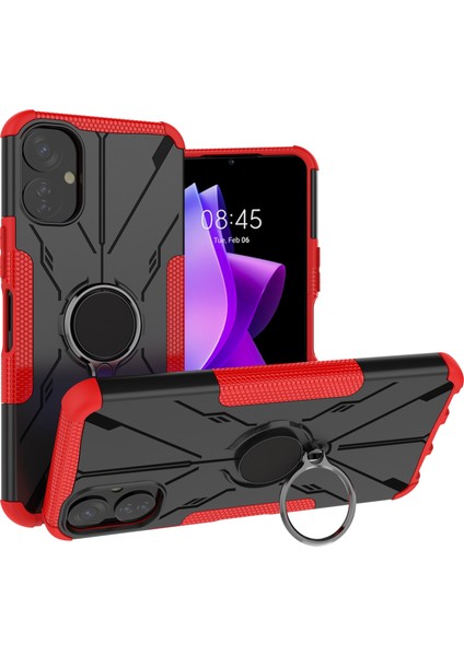 Tecno Spark 9t Kırmızı Için Armor Bear Telefon Kılıfı (Yurt Dışından)