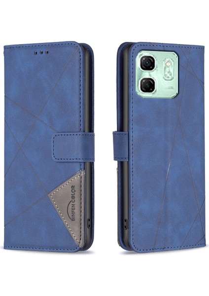 Infinix Smart 9 / Hot 50I Mavi Için BF05 Deri Kılıf (Yurt Dışından)