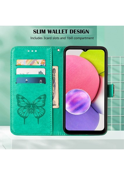 Infinix Hot 11S Yeşil Kabartmalı Kılıf (Yurt Dışından)