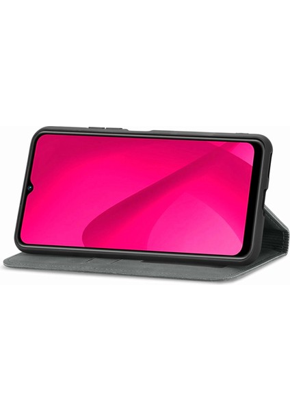 Tecno Spark 30C 5g Gri Için Retro Deri Deri Kılıf (Yurt Dışından)