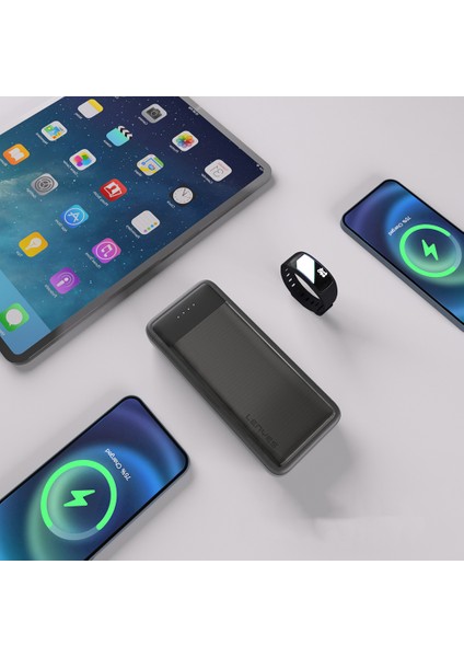 PX235P LED Işık Göstergeli Taşınabilir Powerbank 10W 20000 mAh Siyah fiyatları