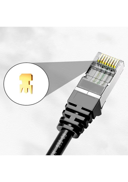 20 Metre RJ45 Ethernet Kablo Go Des GD-HM891 1000MBPS Aktarım Hızı Siyah