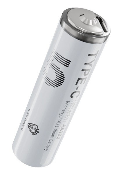 AA105 Type-C Şarj Portlu Şarj Edilebilir Aa Lityum-Ion Pil 2800MWH 1.5V 2 Adet