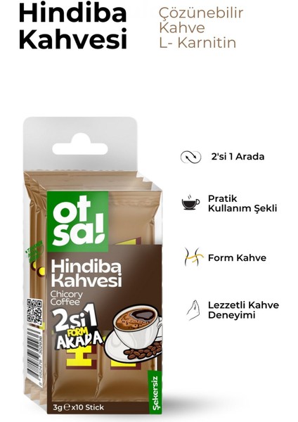 Hindiba DetoxForm Kahvesi L-Karnitin İçeren Şeker İlavesiz Hindiba Kahve Stick modelleri