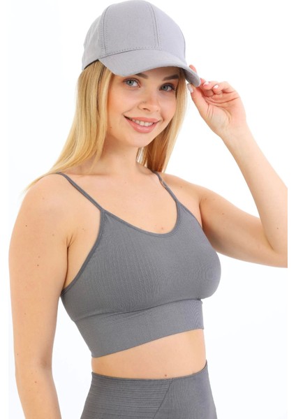 Özel Üretim Göğüs Toparlayıcı Sarkma Önleyen Spor Günlük Ince Ip Askılı Pedli Fitilli Crop Büstiyer