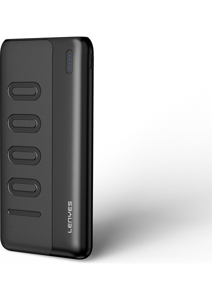 PX135P LED Işık Göstergeli Taşınabilir Powerbank 10W 10000 mAh Siyah