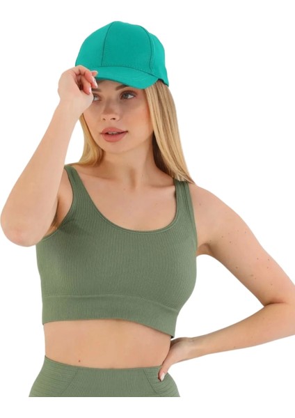 Özel Üretim Göğüs Toparlayıcı Sarkma Önleyen Spor Günlük Kalın Askılı Pedli Fitilli Crop Büstiyer