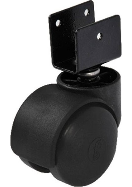 Mobilya Tekerleği Siyah Teker Ev Ofis Koltuk Sandalye Dolap Tekerleği 30 kg Taşıma Kapasite ÇAP:48 mm