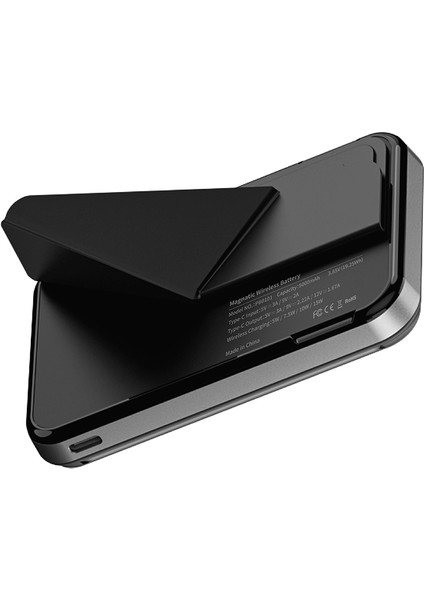 10.000 mAh Magsafe Powerbank Trio Standlı Pd Hızlı Şarj Özellikli 15W Siyah