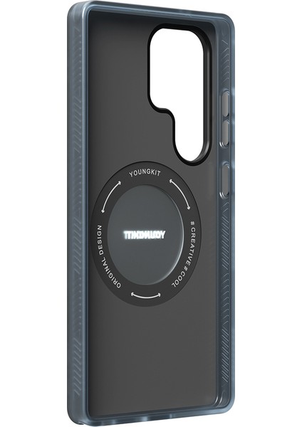 Galaxy S25 Ultra Kılıf Magsafe Uyumlu Youngkit 360 Standlı Starship Serisi Kapak Beyaz fırsatları