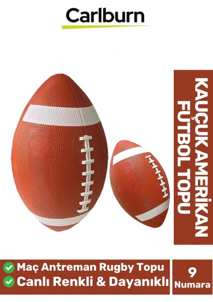 Premium Profesyonel Genç Yetişkin Maç Antreman Rugby Kauçuk Amerikan Futbol Topu