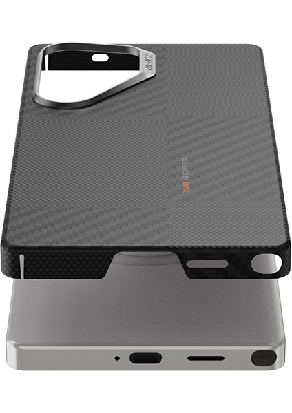 Galaxy S25 Ultra Kılıf Magsafe Uyumlu 600D Raptic Aramid Fiber Croxx Mondrian Serisi Kapak Siyah indirimleri