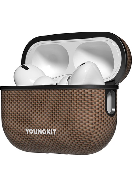 Airpods Pro 2.nesil Kılıf Magsafe Uyumlu Aramid Fiber Youngkit 1500D Kevlar Extreme Wing Serisi Gold fiyatları