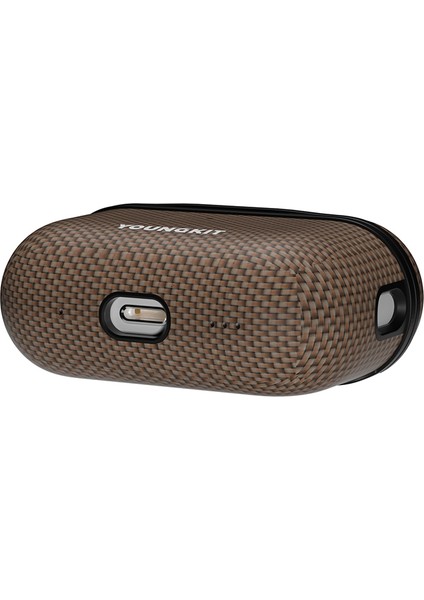 Airpods Pro 2.nesil Kılıf Magsafe Uyumlu Aramid Fiber Youngkit 1500D Kevlar Extreme Wing Serisi Gold fırsatları