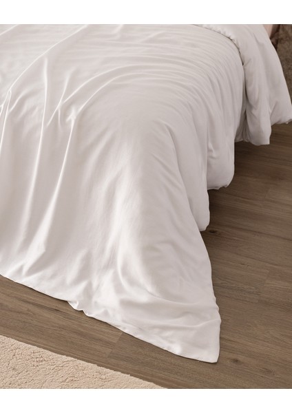 Ciel King Size Pamuk Saten Nevresim - Beyaz fiyatları