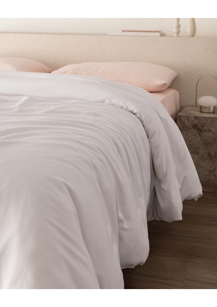 Ciel King Size Pamuk Saten Nevresim - Beyaz modelleri