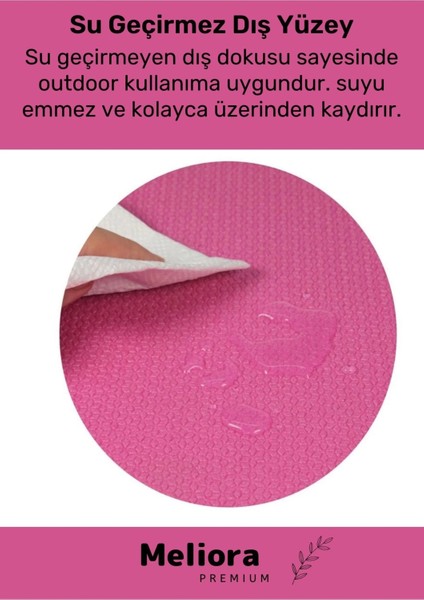 Taşıma Askılı Konfor Modeli Çift Taraflı Kaymaz Yoga Meditasyon Minderi Pembe Siyah Mat fırsatları