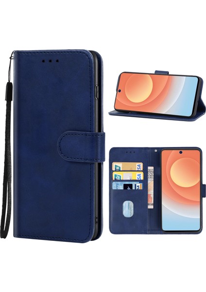 Tecno Camon 19 Pro Mavi Için Pu Kılıf (Yurt Dışından)