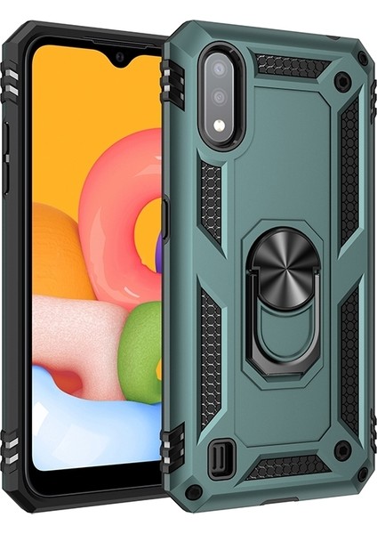 Galaxy A01 Abd Versiyonu Yeşil Için Darbeye Dayanıklı Koruyucu Kılıf (Yurt Dışından)