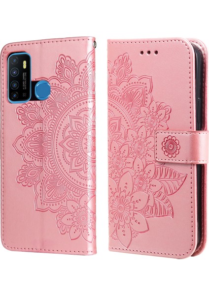 Pu Infinix Hot 9 / Note 7 Rose Gold Için (Yurt Dışından)