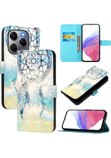 Tecno Spark 20 Pro 5g Rüya Rüzgar Çanları Için 3D Boyama Pu Kılıf (Yurt Dışından)