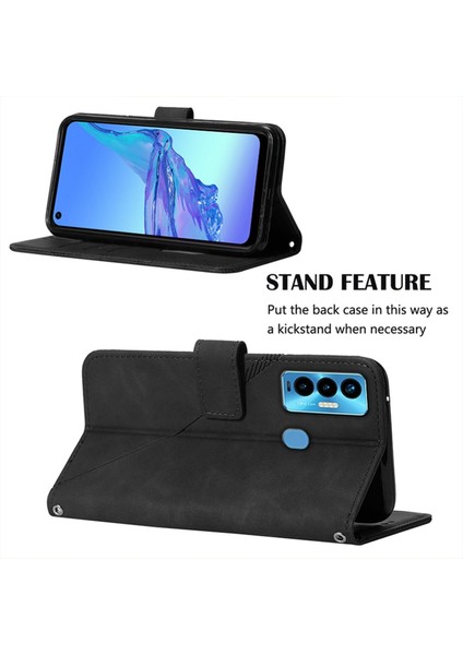 Tecno Camon 18I Siyah Için Crossbody Deri Kılıf (Yurt Dışından) fırsatları