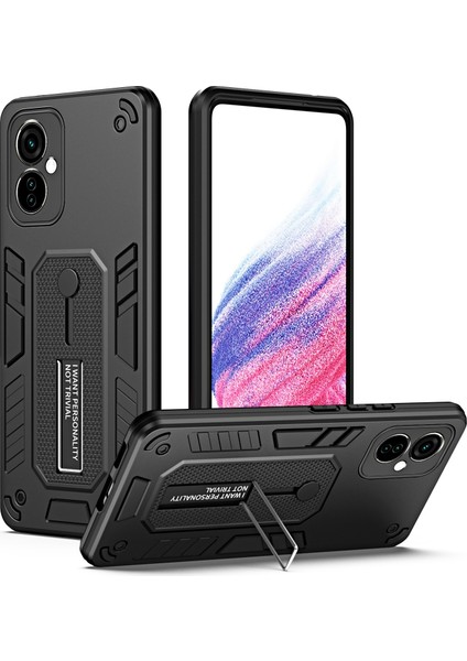 Tecno Camon 19 Neo Siyah Için Zırh Tutucu Telefon Kılıfı (Yurt Dışından)