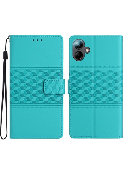 Samsung Galaxy A16 5g Siyah Çiçek Kabartmalı Deri Kılıf (Yurt Dışından)