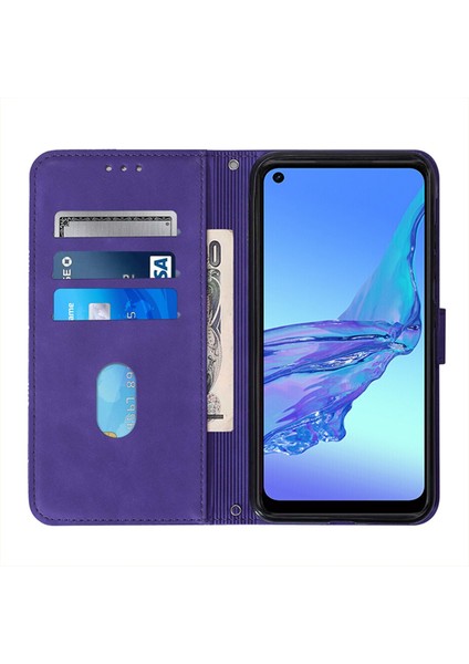 Tecno Camon 18I Mor Için Crossbody Deri Kılıf (Yurt Dışından) modelleri