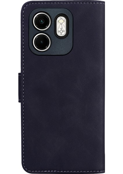 Infinix Hot 50I / Smart 9 Siyah Için Skin Fe Deri Kılıf (Yurt Dışından)