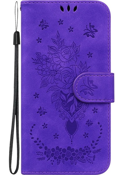 Infinix Hot 50 4g Mor Için Rose Deri Kılıf (Yurt Dışından)