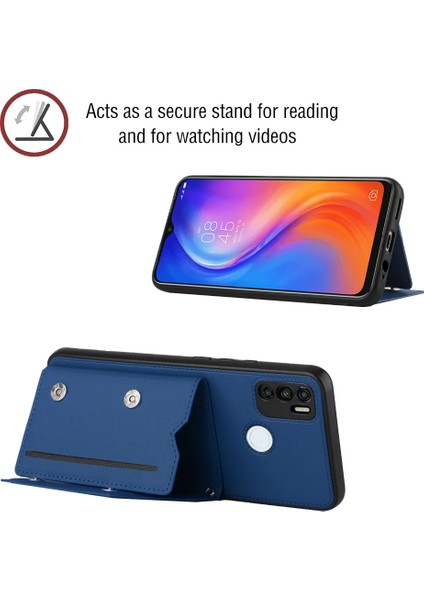 Tecno Spark 5 Hava / 6 Hava Mavisi Için Pu + Tpu + Pc Kılıfı (Yurt Dışından) fırsatları