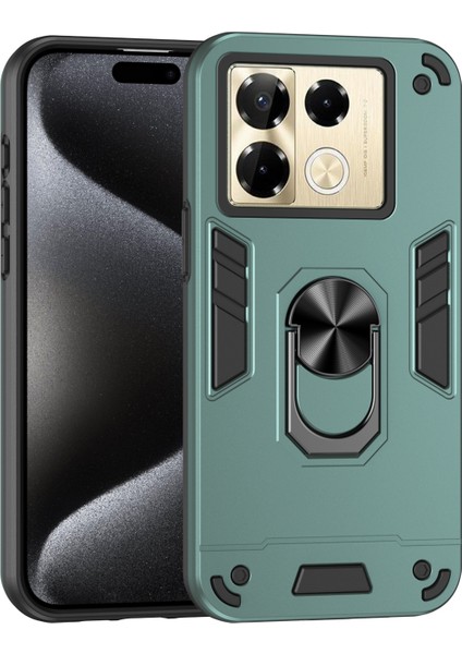 Infinix Note 40 Pro 4g Yeşil Için Halkalı Telefon Kılıfı (Yurt Dışından)