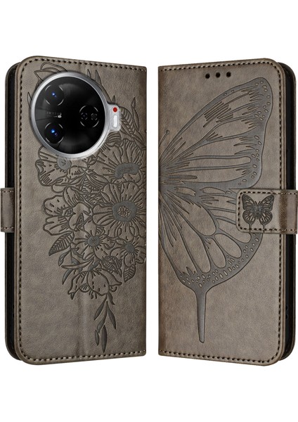 Tecno Camon 30 Pro Gri Için Kabartmalı Pu Kılıf (Yurt Dışından) fırsatları