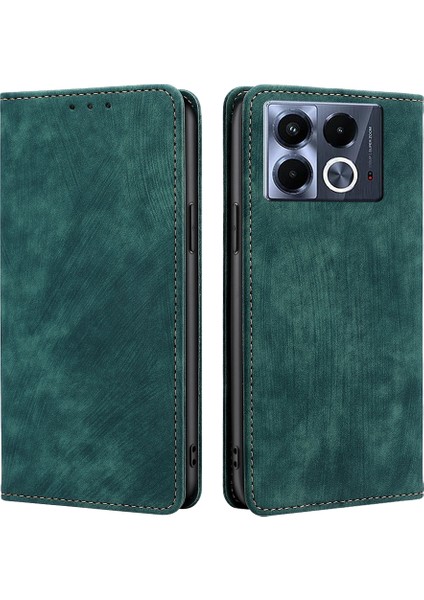 Infinix Note 40 5g Yeşil Için Rfıd Hırsızlığa Karşı Deri Kılıf (Yurt Dışından)