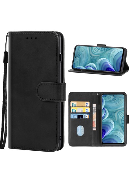 Infinix Hot 11S Nfc Siyah Için Pu Telefon Kılıfı (Yurt Dışından)