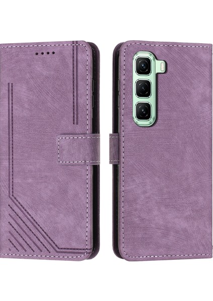 Infinix Hot 50 Pro 4g Mor Için Skin Fe Pu Kılıf (Yurt Dışından)