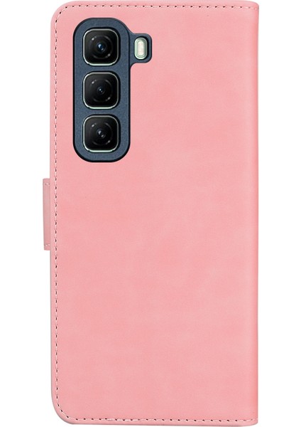 Infinix Hot 50 4g Pembe Için Skin Fe Deri Kılıf (Yurt Dışından)