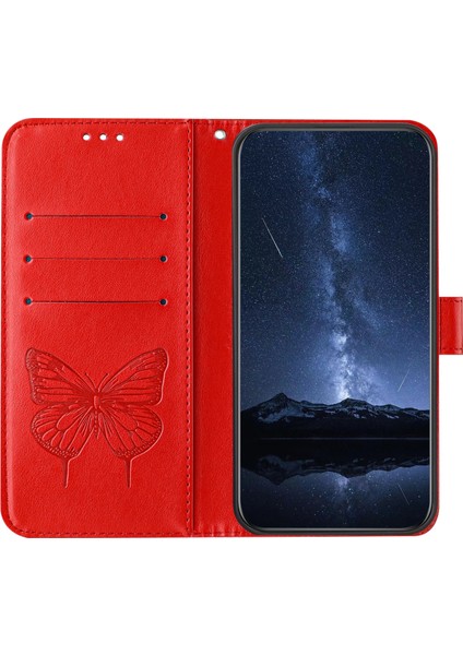 Tecno Spark 30 5g / Pova 6 Neo 5g Kırmızı Için Kabartmalı Pu Kılıf (Yurt Dışından)