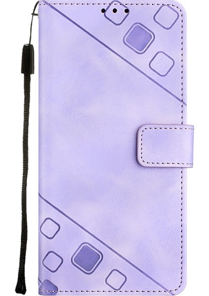 Infinix Hot 11 Play / Hot 10 Play Açık Mor Için Deri Telefon Kılıfı (Yurt Dışından)