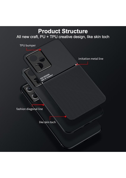 Infinix Hot 30I Kırmızı Için Manyetik Pc Hibrit Tpu Telefon Kılıfı (Yurt Dışından)