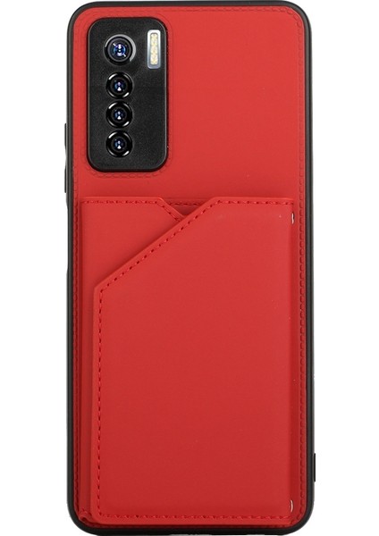 Tecno Camon 17 Pro Kırmızı Için Pu + Tpu + Pc Kılıfı (Yurt Dışından)