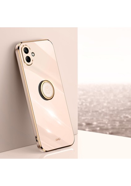 Xınlı Tpu Halka Tutucu Telefon Kılıfı Samsung Galaxy A06 4g Pembe (Yurt Dışından)
