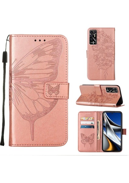 Tecno Pova 2 Pembe Altın Için Kabartmalı Kılıf (Yurt Dışından)
